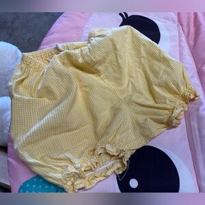 Yellow Baby Bloomers Stretchy Shorts